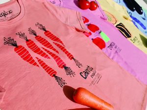 規格外野菜がTシャツに？　”着る野菜”デビュー！