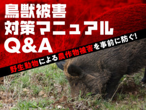野生動物による農作物被害を事前に防ぐ！  鳥獣被害対策マニュアルQ&A