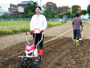 小面積での試作や家庭菜園に最適！ ニーズに合わせて選べるミニ耕うん機　