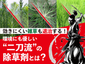 手強い雑草を制しつつ、環境にも優しい？ “二刀流”の除草剤を使いこなせ！