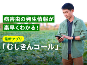 病害虫発生情報アプリが新登場！ 発生情報を素早く入手・共有で適切な防除をサポート